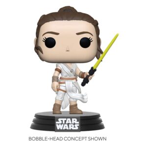 Star Wars Episode IX POP! Movies Vinyl Figura Rey w/ Yellow Saber 9 cm